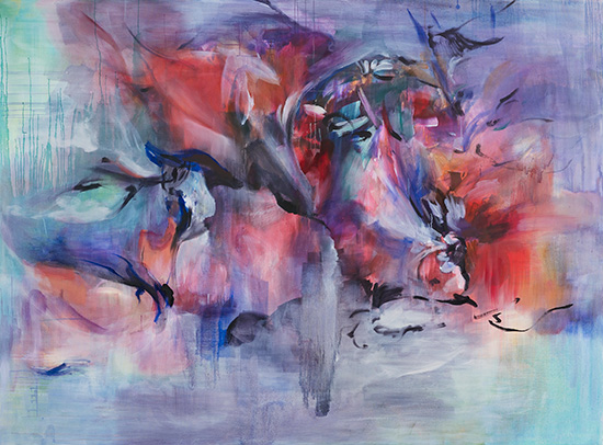 If wind, I mean the fire oil on canvas 140x190cm 2014